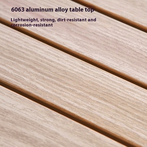 Tavolo Rettangolare Pieghevole <span class=keywords><strong>Mobi</strong></span> Garden FA90 in Lega di Alluminio, Arredo Moderno per Esterni, 2 Posti, per Campeggio e Spiaggia - Product Image 2