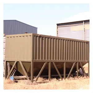 Horizontal 10 Ton Silo For Cement Feed Storage Silo Bulk Cement Grain Silo Storage 1000 Ton
