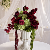 Fleurs et plantes décoratives, centres de table pour événements de mariage, boule de fleurs artificielles en soie, décorations de mariage, fournitures