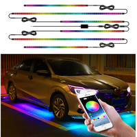 Co Light — lampe LED multicolore de voiture, éclairage sous le corps, Flexible et étanche, châssis de véhicule, application néon, lumière d'ambiance