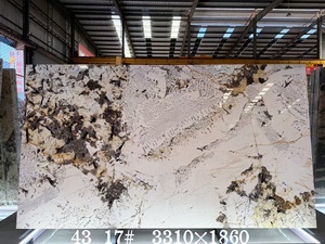Piedra Natural de Lujo Brasileña Pandora, Diseño Moderno Cristalizado de Alta Gama, Losa Grande con Superficie Pulida para Cocina, Comedor o Taller - Product Image 3
