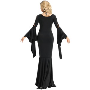 Disfraces de Halloween de <span class=keywords><strong>vampiro</strong></span> para <span class=keywords><strong>mujer</strong></span>, <span class=keywords><strong>disfraz</strong></span> de Cosplay Sexy de Viuda Negra, Mangas de murciélago, vestido de bruja gótica - Product Image 2