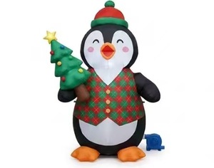 Nuevo Diseño de Pulpo Inflable Navideño Personalizado con Gorro de Santa Claus y Bastones de Caramelo, Decoración Festiva Inflable para Fiestas al Aire Libre - Product Image 6