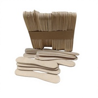 Bâtonnets de crème glacée en bois jetables écologiques et flexibles de 94 mm, faits maison, avec logo personnalisé, qualité alimentaire, vente en gros