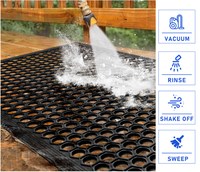 Tapis de sol en caoutchouc anti-fatigue, tapis de sol pour restaurant, cuisine, bar, tapis de porte, tapis de bain, antidérapant, durable, intérieur/extérieur
