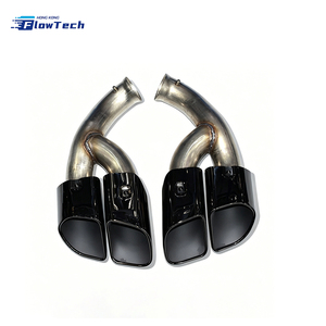 ปลายท่อไอเสียทรงสี่เหลี่ยม GTS Style สำหรับ Porsche Cayenne 958 ปี 2015-2017 แบบ Bolt-on อัพเกรดปลายท่อไอเสีย ติดตั้งแทนของเดิมได้โดยตรง - Product Image 3