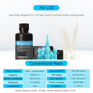 <span class=keywords><strong>ANYCUBIC</strong></span> 405nm résine pour Photon 3D Imprimante LCD Sensible <span class=keywords><strong>1L</strong></span> Liquide Matériel D'impression - Product Image 5