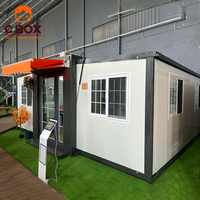 Maison modulaire extensible Cbox avec auvent, cuisine complète et salle de bain, pour chambre individuelle