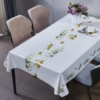 Nappe de table multicolore de luxe RNPT Platinum à imprimé poisson, fournitures de restaurant, nappes de table en PVC, nettoyage facile / lavage à sec, Rec