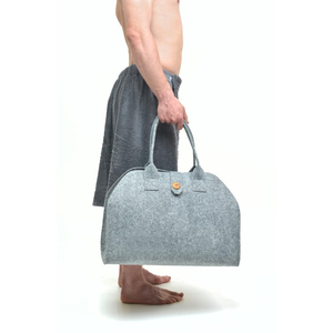 Bolsa de fieltro de lana al por mayor, hecha a mano, ecológica, gris, para <span class=keywords><strong>sauna</strong></span>, spa, almacenamiento, sombrero, <span class=keywords><strong>kilt</strong></span>, guante, cojín de asiento - Product Image 4