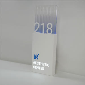 Plaque de numéro de porte lumineuse et écologique pour villa et salon de beauté, panneau de salle personnalisé, enseigne esthétique pour institution - Product Image 4