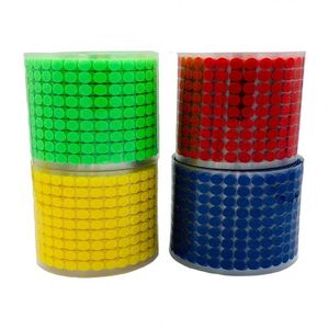 Crochets et boucles adhésifs ronds noirs et blancs personnalisés, attaches rapides de 15 mm, points adhésifs puissants, autocollants en nylon, Velcro - Product Image 1