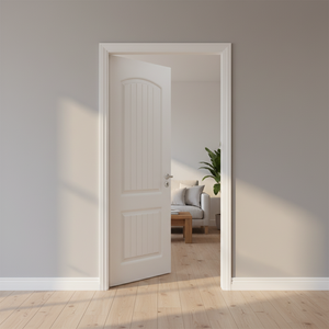 Apartemen Mewah Pintu Keamanan Anti Maling Berlapis Baja Modern Tahan Air Berbahan Kayu dengan Bukaan Samping - Product Image 2