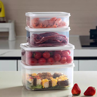 Récipient sans BPA bac à légumes clair boîtes à bento hermétiques stockage des aliments boîte ensemble PP boîte à lunch avec couvercle