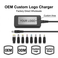 Chargeur universel pour ordinateur portable THEONE OEM, logo personnalisé, 45W 65W 90W 120W, adaptateur secteur pour ordinateur portable, vente en gros directe d'usine