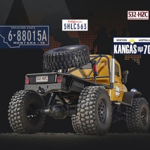 Camion tout-terrain 4x4 FMS Atlas 1/10, voiture RC 4WD RS, camion de simulation, émetteur 2,4 GHz, modèle de voiture télécommandée électrique - Product Image 5