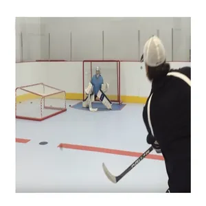 Panel de pista sintético artificial Patines de hockey sobre hielo Tablero sintético Azulejos de patinaje de hockey