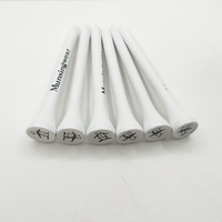 Tees de golf en bois personnalisés de marque YYH, modèle GTB-5, fourniture OEM et fabricants, longueur 70 mm, accessoires de golf écologiques