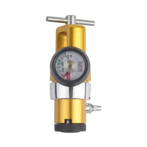 MYTJ-C Cga 870 Medical Oxygen Cylinder Regulator Brass Core Oxygen Regulator Gauge 15 LPM Mini Oxygen Regulators