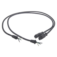 M12 Steckverbinder 2-polig Stecker Buchse Elektrisches Kabel IP67 Wasserdichter Stromanschluss