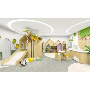 Rincón de Juegos Infantil de Lujo que Ahorra Espacio, Recinto de Juegos Suave Personalizado para Vestíbulo de Apartamentos con Servicio - Product Image 6