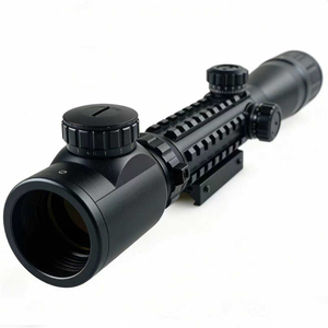 Mira telescópica táctica HD 3-9x40EG para caza con rieles Tri-<span class=keywords><strong>Rail</strong></span> <span class=keywords><strong>Picatinny</strong></span>, iluminación roja/verde, aleación de aluminio para tiro al aire libre - Product Image 2