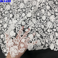 Vente directe d'usine Nouveau style Haute qualité Dentelle chimique guipure à cordon Broderie florale guipure personnalisée Tissu Ace
