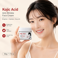 Acide Kojique 50g Produits de Soin de la Peau Niacinamide Hydrolysé Blanchissant Anti-Rides Raffermissant Éclaircissant Réduit les Pores Crème Visage