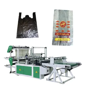 Máquina de fabricación de bolsas de nailon, gran oferta, doble capa, cuatro líneas, sellado inferior, fabricación de bolsas de plástico