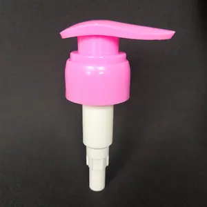 化妆品泵盖33 410粉色塑料聚丙烯乳液泵盖皂液分配器pet瓶泵