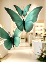 Meilleure Vente Nouvelle Arrivée Grand Papillon Géant pour Vitrine de Centre Commercial, Affichage Commercial, Merchandising Visuel, Centre d'Exposition, Accessoires de Décoration