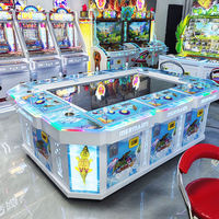 Machine de jeu de pêche à monnayeur 55 pouces pour 8 joueurs, simulateur de pêche avec écran LCD et garantie d'un an