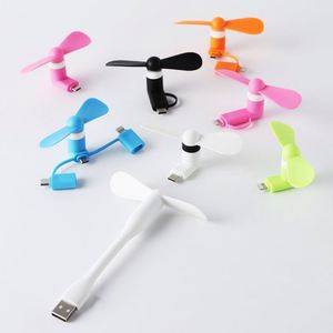 Ventilador Portátil para Teléfono Móvil de Fábrica, Personalizado 2 en 1, 3 en 1, Mini Ventilador USB para iPhone y Android Tipo-C con Logotipo Personalizado - Product Image 2