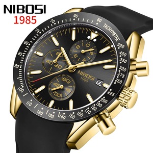 Montre Drioshipping à Quartz Chronographe Automatique avec Bracelet en Caoutchouc, Étanche, Aiguilles Lumineuses, Style Décontracté, Tendance, Affaires, Luxe, Boîtier en Alliage - Product Image 2