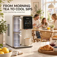 Purificateur d'eau électrique autonome avec mode de refroidissement 6C, sortie d'eau chaude instantanée, commande tactile, boîtier en plastique pour usage hôtelier