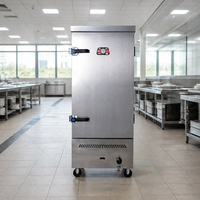 Cuiseur vapeur commercial haute capacité 48 kg pour riz et fruits de mer, idéal pour restaurants et usage industriel