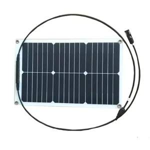 เครื่องชาร์จพลังงานแสงอาทิตย์ ETFE PET เคลือบ 20W 18V แผงพลังงานแสงอาทิตย์แบบยืดหยุ่น Mono 20 วัตต์ 19.8V แผงพลังงานแสงอาทิตย์พลังงานแสงอาทิตย์สําหรับ RV Marine
