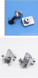 Serrure de porte d'armoire en verre, pour porte simple et double, serrure de vitrine, serrure de vitrine à vin en alliage de zinc - Product Image 4