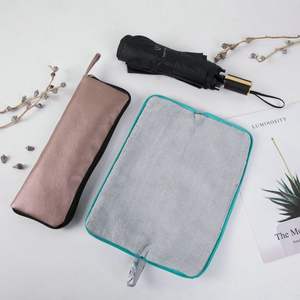 Sac de parapluie imperméable absorbant en Fiber, <span class=keywords><strong>housse</strong></span> de rangement à séchage rapide, conception personnalisée, pochette étanche à <span class=keywords><strong>fermeture</strong></span> <span class=keywords><strong>éclair</strong></span> pour parapluie pliant - Product Image 6