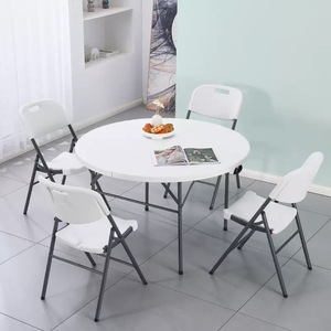 <span class=keywords><strong>Table</strong></span> <span class=keywords><strong>pliante</strong></span> ronde Moon Bulk Stock <span class=keywords><strong>de</strong></span> 4 pieds, imperméable, pour réceptions <span class=keywords><strong>de</strong></span> mariage en extérieur - Product Image 4