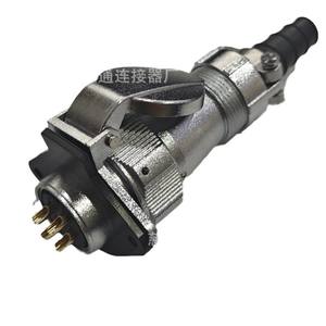 Connecteur étanche WY24 pour aviation, en alliage de zinc, à montage sur panneau, avec contacts en cuivre plaqué or, 2, 3, 4, 9, 10, 12, 15, 19 broches - Product Image 1