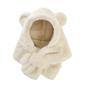 Mttuzg — chapeau de Protection contre le froid pour bébé, une pièce, couvre-oreilles épais, ensemble écharpe, couleur unie, chapeau chauffant, couvre-oreilles pour enfants - Product Image 1