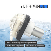 Bomba Peristáltica de Alta Precisión LEFOO para Monitoreo de Calidad del Agua, Bomba Dosificadora Resistente a la Corrosión, 12V/24V DC