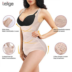 Body Moldeador de Alta Calidad para Mujer, Sin Costuras, Transpirable, con Banda Elástica Cruzada, Color Sólido, Translúcido, con Control de Abdomen - Product Image 5