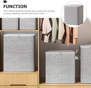 Latest Multifunction <b>Large</b> Capacity Quilt Storage Bag with Handle Zipper 110 L 220 L Wardrobe Clothes Organizer Storage Bag - Product Image 3
