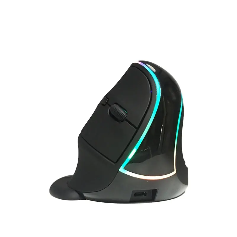 2.4GHz Rechargeable Gamers Computer Ergonomic Wireless Gaming RGB Vertical Mouse