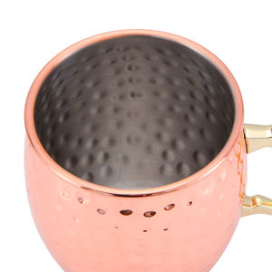 Tazza di rame <span class=keywords><strong>moscow</strong></span> mule in rame con martello personalizzato in acciaio inossidabile ecologico - Product Image 3