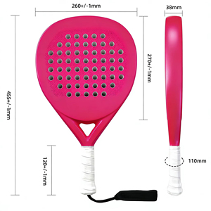 ไม้เทนนิสพาเดลทรงหยดน้ำแบบมืออาชีพ คาร์บอนไฟเบอร์ 3K/12K/18K ผลิตจากโรงงานโดยตรง - Product Image 1