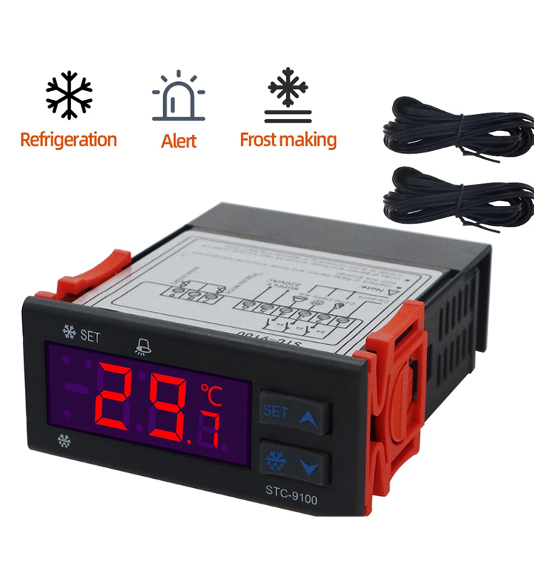 Contrôleur Chauffage Refroidissement -40°C 110°C Contrôleur De Température Numérique TPM900, Panneau LED Avec Isleden Tpm 900