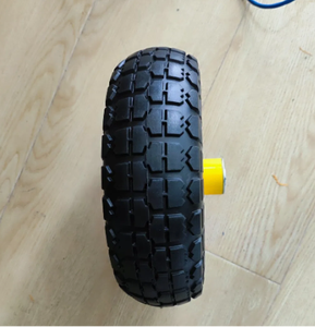 <span class=keywords><strong>Roues</strong></span> en polyuréthane pleines <span class=keywords><strong>4</strong></span>.10/3.50-<span class=keywords><strong>4</strong></span>, pneus anti-crevaison sans air, roulements centraux 5/8 pour chariot à main/chariot - Product Image 4